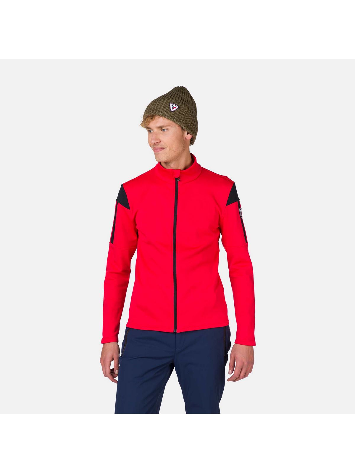 Bluza narciarska męska Rossignol Aerial Fz czerwony - Adventure Sports
