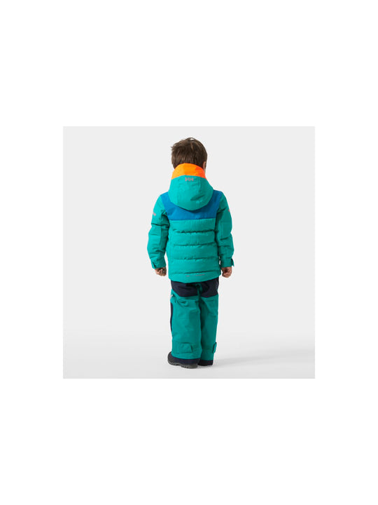 Kurtka narciarska dziecięca HELLY HANSEN K Vertical Ins Jacket kolor zielony
