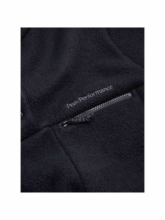 Bluza Peak Performance M Fleece Snap T-Neck czarny - Adventure Sports

