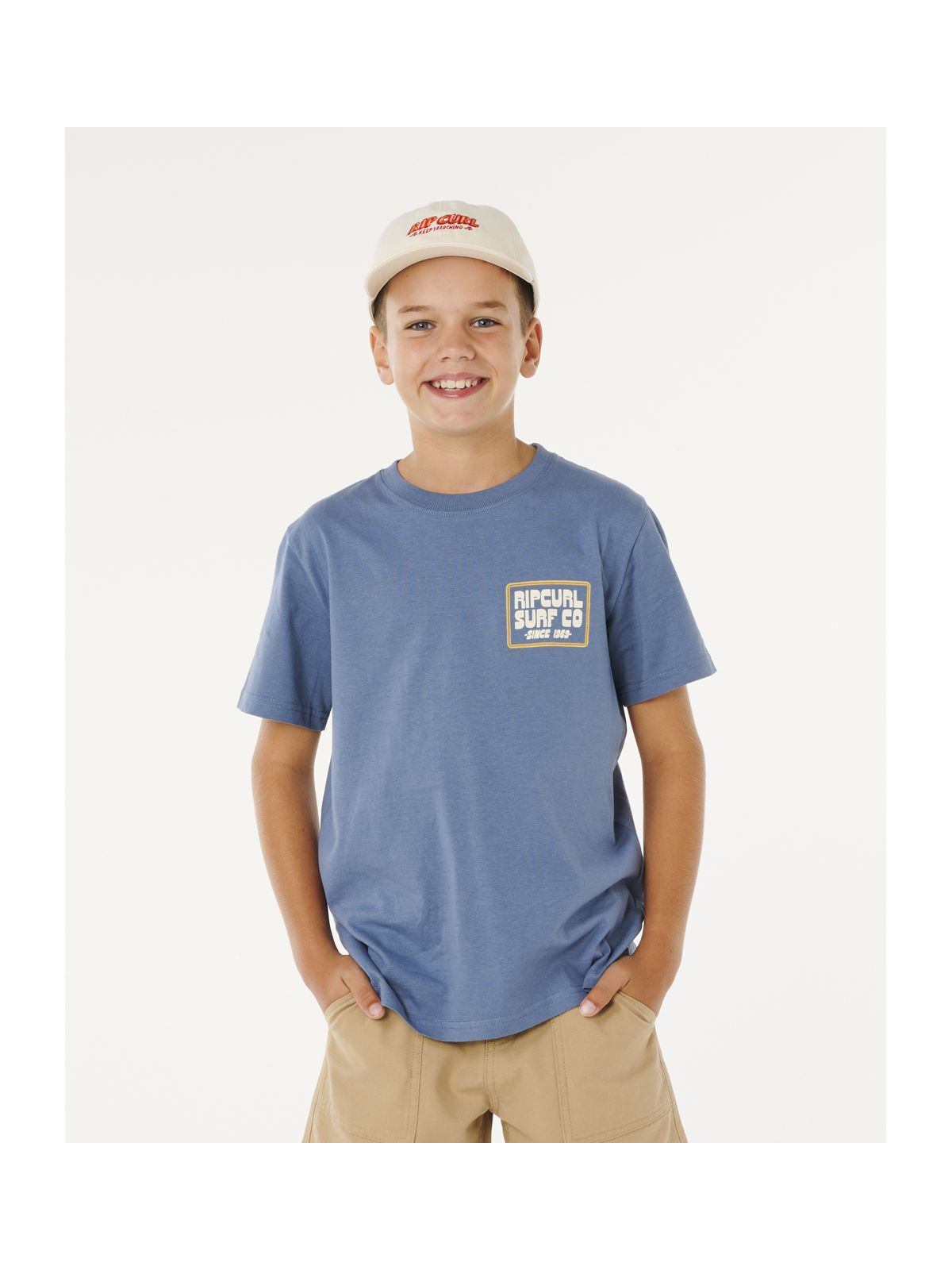 Koszulka chłopięca RIP CURL Pacific Rinse Sunrise Tee-Boy niebieska