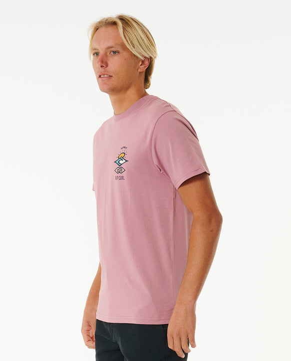 T-Shirt RIP CURL Search Icon Tee różowy - Koszulka - Adventure Sports
