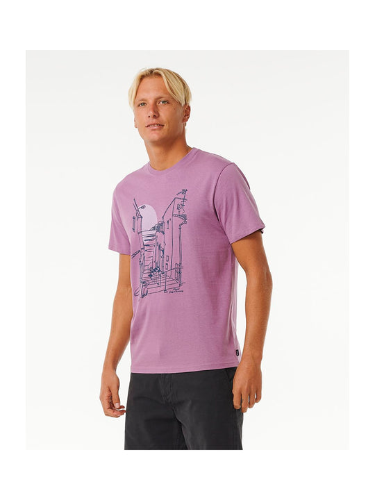 Koszulka RIP CURL Keep On Trucking Tee fioletowy - Adventure Sports
