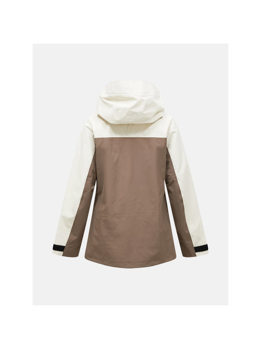 Kurtka narciarska damska PEAK PERFORMANCE Vertec HIPE 3L Shell Jacket brązowa
