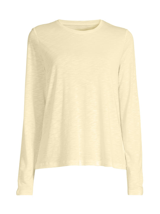 Koszulka damska treningowa Casall Soft Texture Long Sleeve żółty - Adventure Sports
