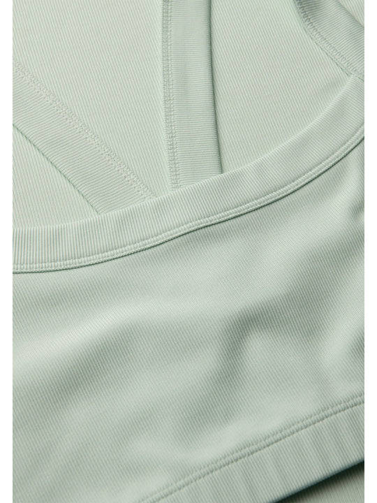 Top damski CASALL Defined Rib Sport Top kolor zielony
