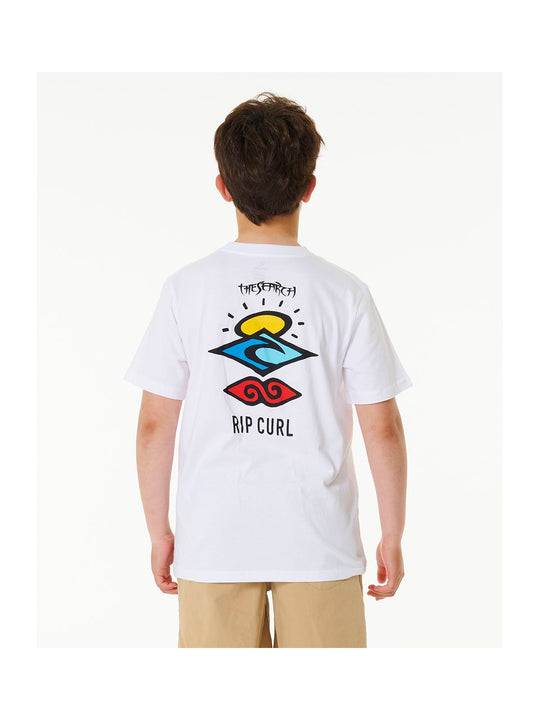 T-Shirt chłopięcy RIP CURL Search Icon Tee -Boy biały - Koszulka - Adventure Sports
