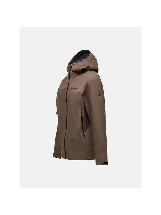 Kurtka outdoorowa męska PEAK PERFORMANCE Treeline GORE-TEX 3L Shell Jacket brązowa
