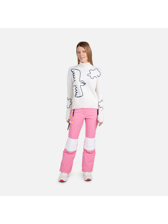 Sweter Rossignol W Jcc Roll Neck biały - Adventure Sports
