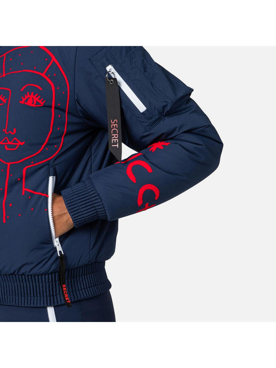 Kurtka narciarska damska Rossignol W Yety Fleecy Bomber Jkt niebieski - Adventure Sports
