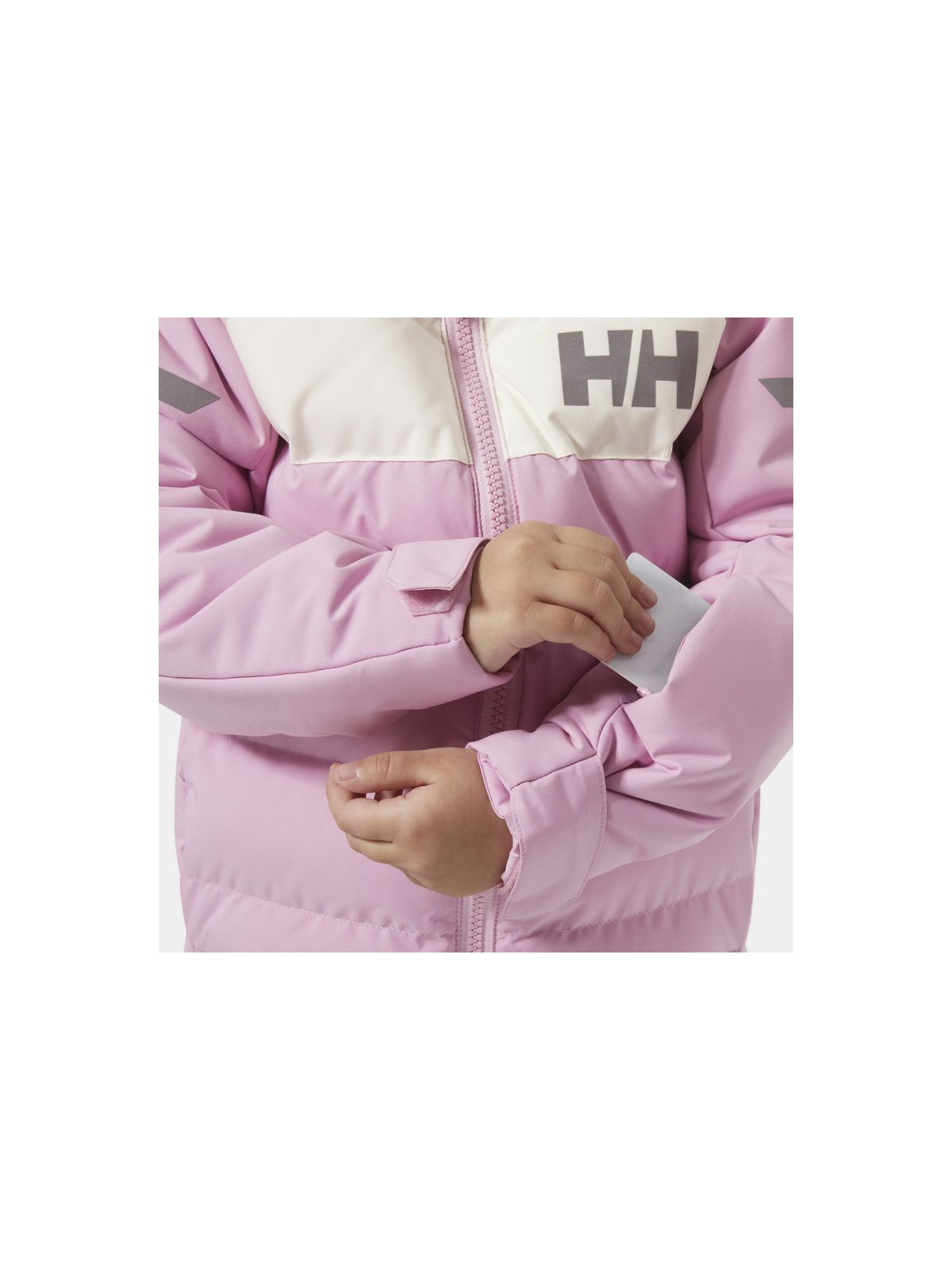 Kurtka narciarska dziecięca HELLY HANSEN K Vertical Ins Jacket kolor różowy