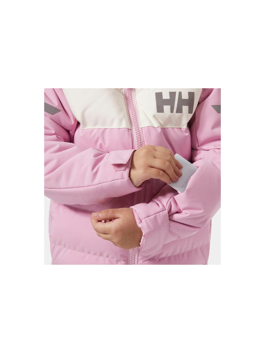 Kurtka narciarska dziecięca HELLY HANSEN K Vertical Ins Jacket kolor różowy
