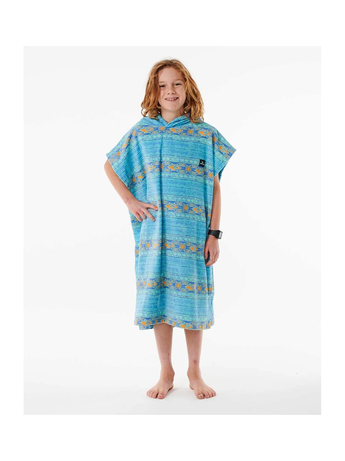 Poncho RIP CURL Mixed Hooded Towel Boy niebieski - Adventure Sports