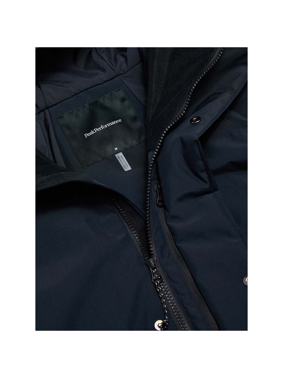 Parka męska PEAK PERFORMANCE Treeline HIPE 2L Insulated Shell Parka czarna