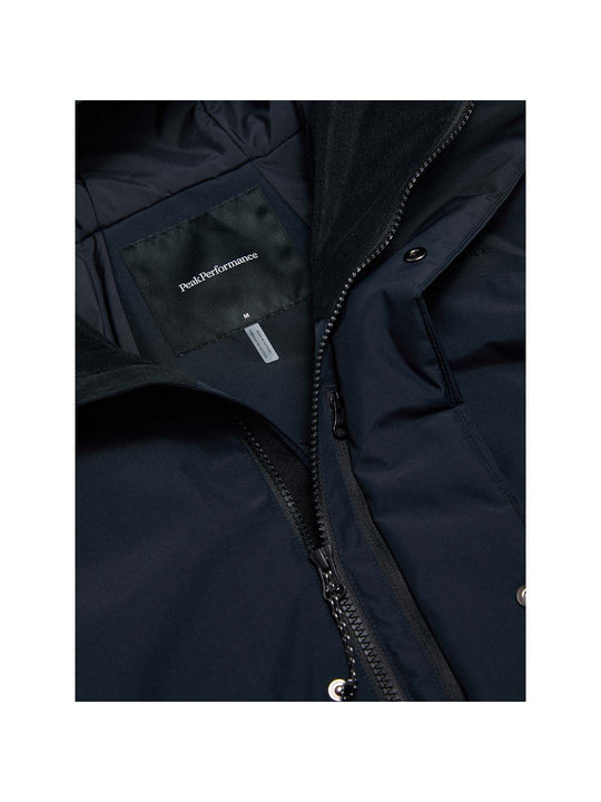 Parka męska PEAK PERFORMANCE Treeline HIPE 2L Insulated Shell Parka czarna
