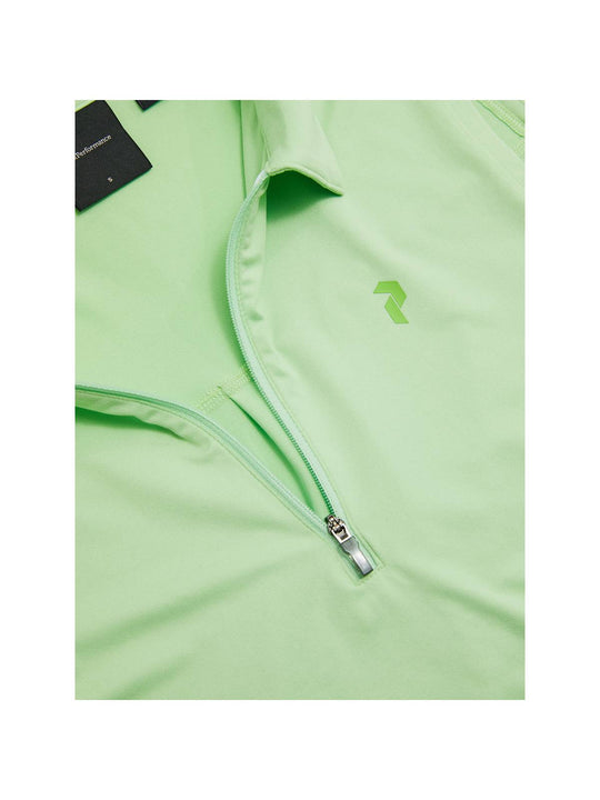 Koszulka PEAK PERFORMANCE W Comfort Zip SL Polo zielony - Adventure Sports
