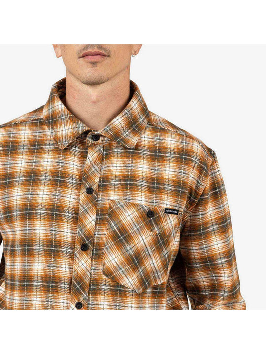 Koszula męska ROSSIGNOL RANCH PLAID SHIRT brązowa
