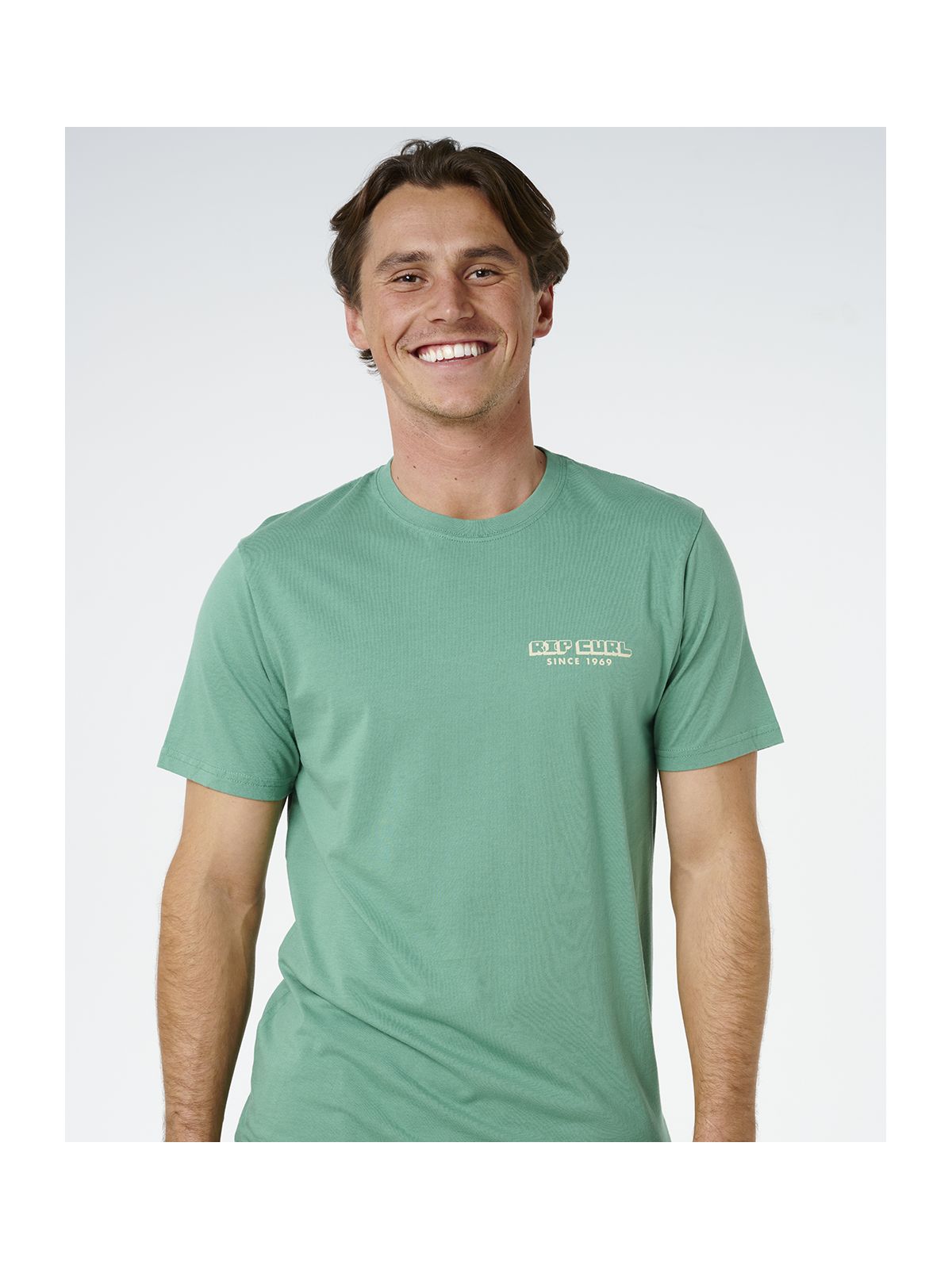 Koszulka męska RIP CURL Aots Sailboat Tee zielona