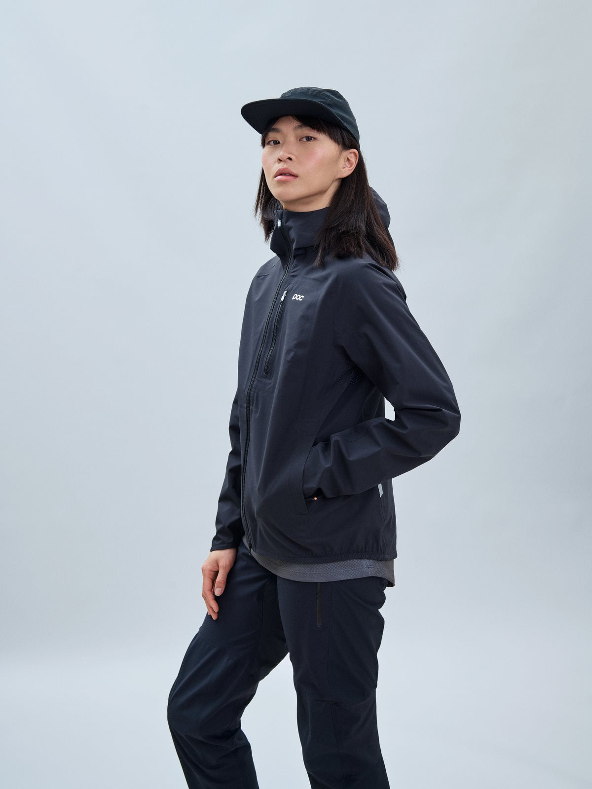 Kurtka rowerowa damska POC W'S Motion Rain Jacket czarny