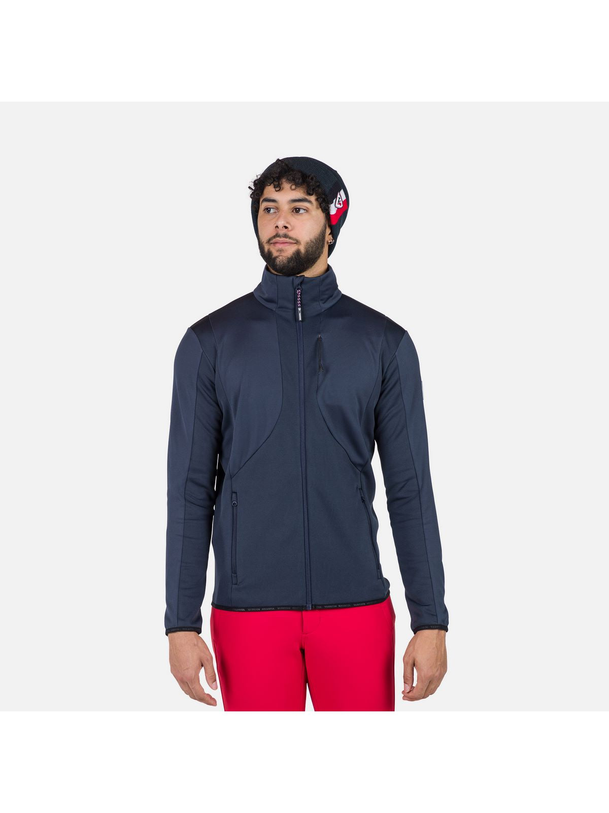Bluza narciarska męska Rossignol Diretta Fleece Fz granatowa - Adventure Sports