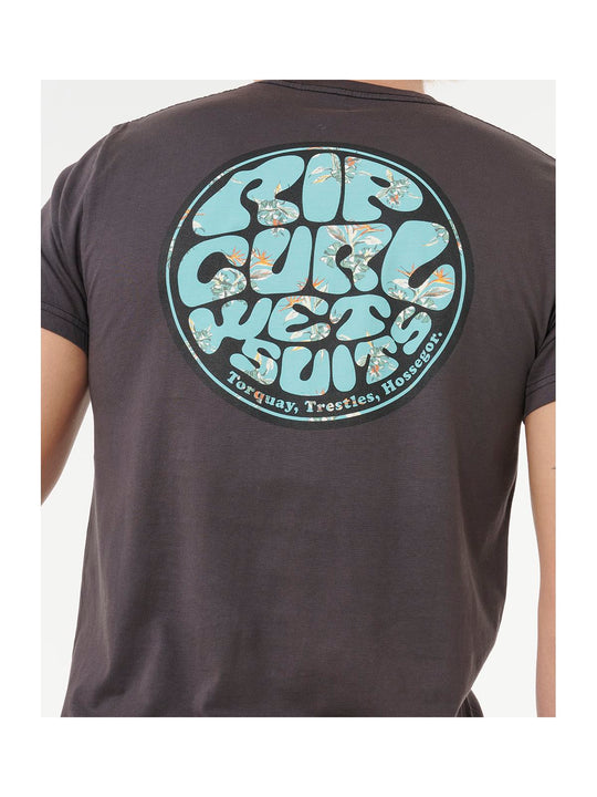 Koszulka RIP CURL WETTIE PASSAGE ICON TEE szara
