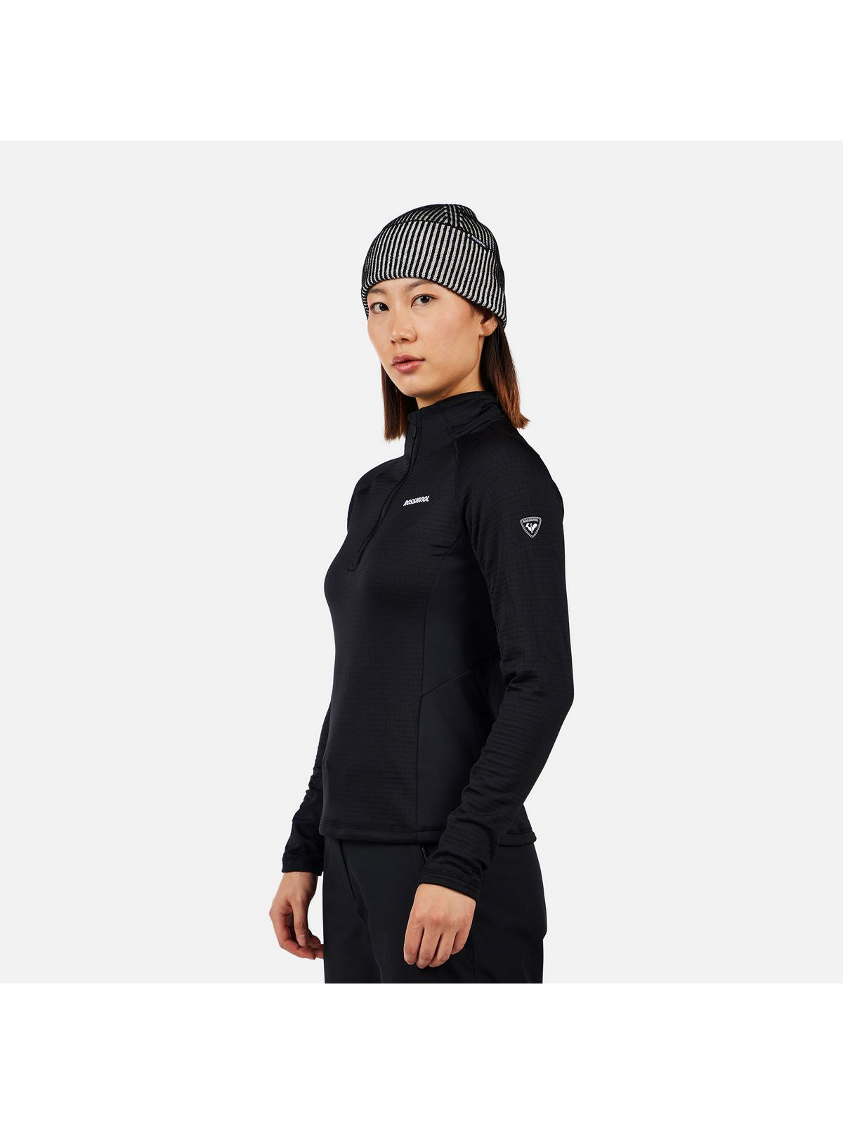 Bluza damska ROSSIGNOL W Blackside Mix HZ Fleece czarna
