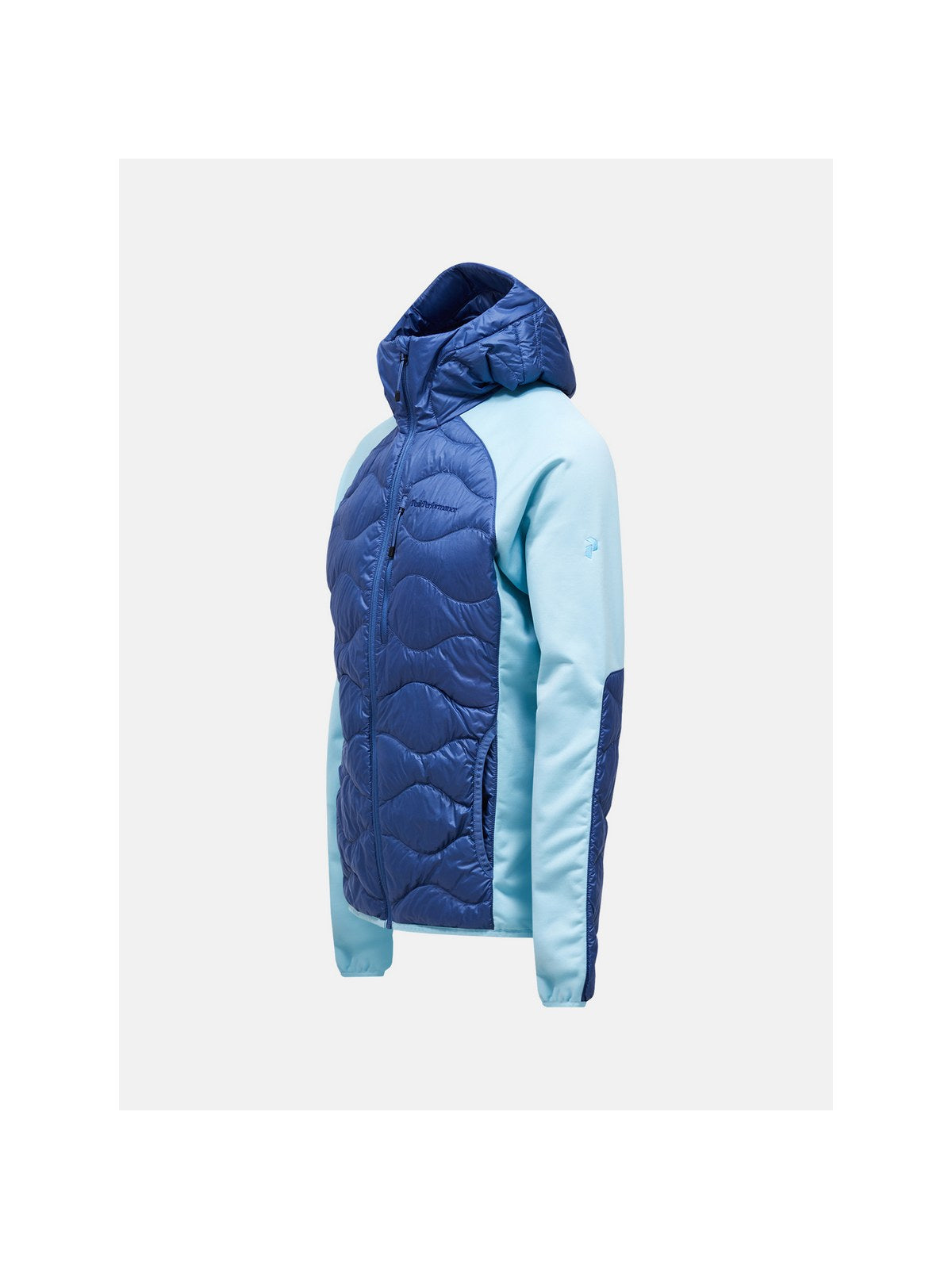 Kurtka puchowa męska PEAK PERFORMANCE Helium Down Hybrid Hood niebieska