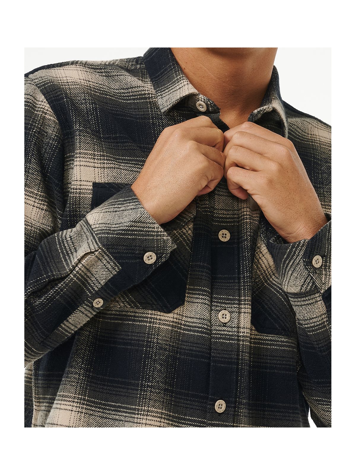 Koszula RIP CURL COUNT FLANNEL SHIRT brązowa