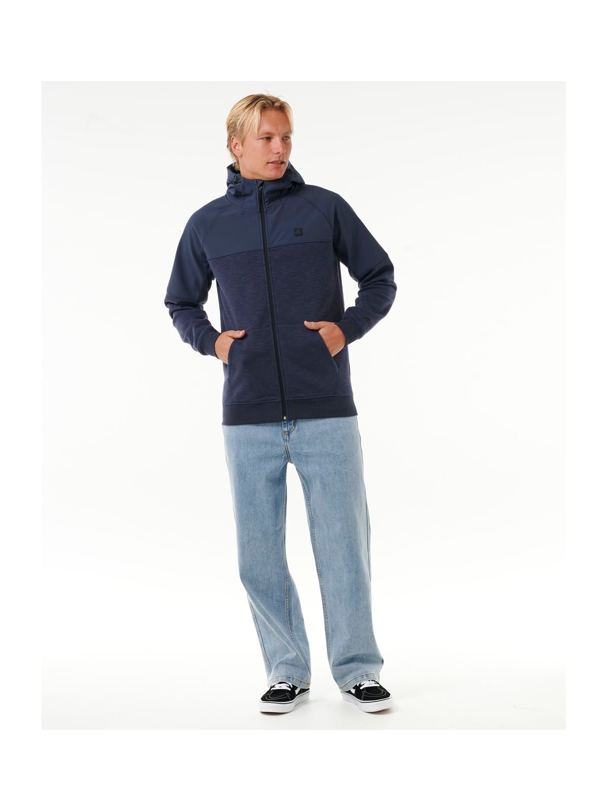 Bluza męska RIP CURL Anti Series Viral Zip Thru granatowa - Adventure Sports