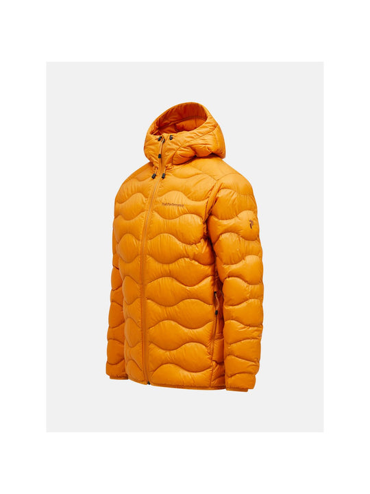 Kurtka Peak Performance M Helium Down Hood Jacket pomarańczowy - Adventure Sports
