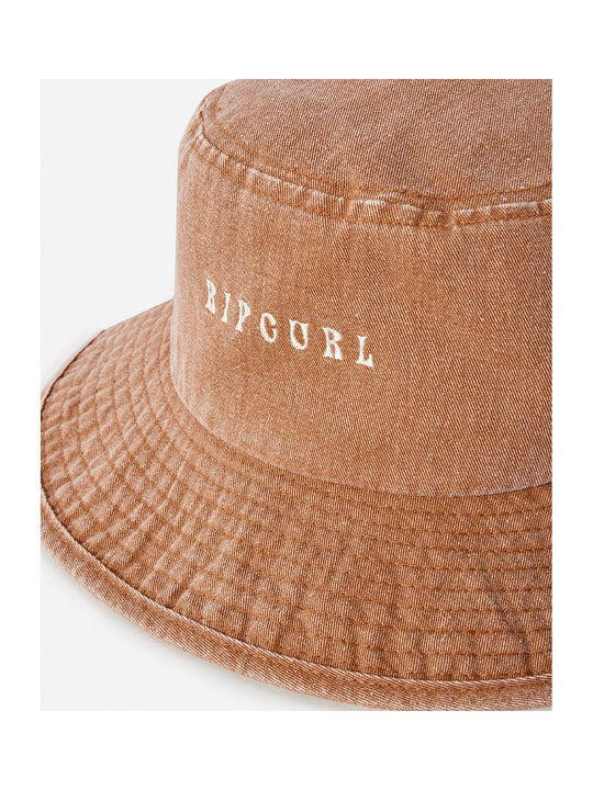 Kapelusz RIP CURL Washed Upf Mid Brim Hat brązowy - Czapka - Adventure Sports
