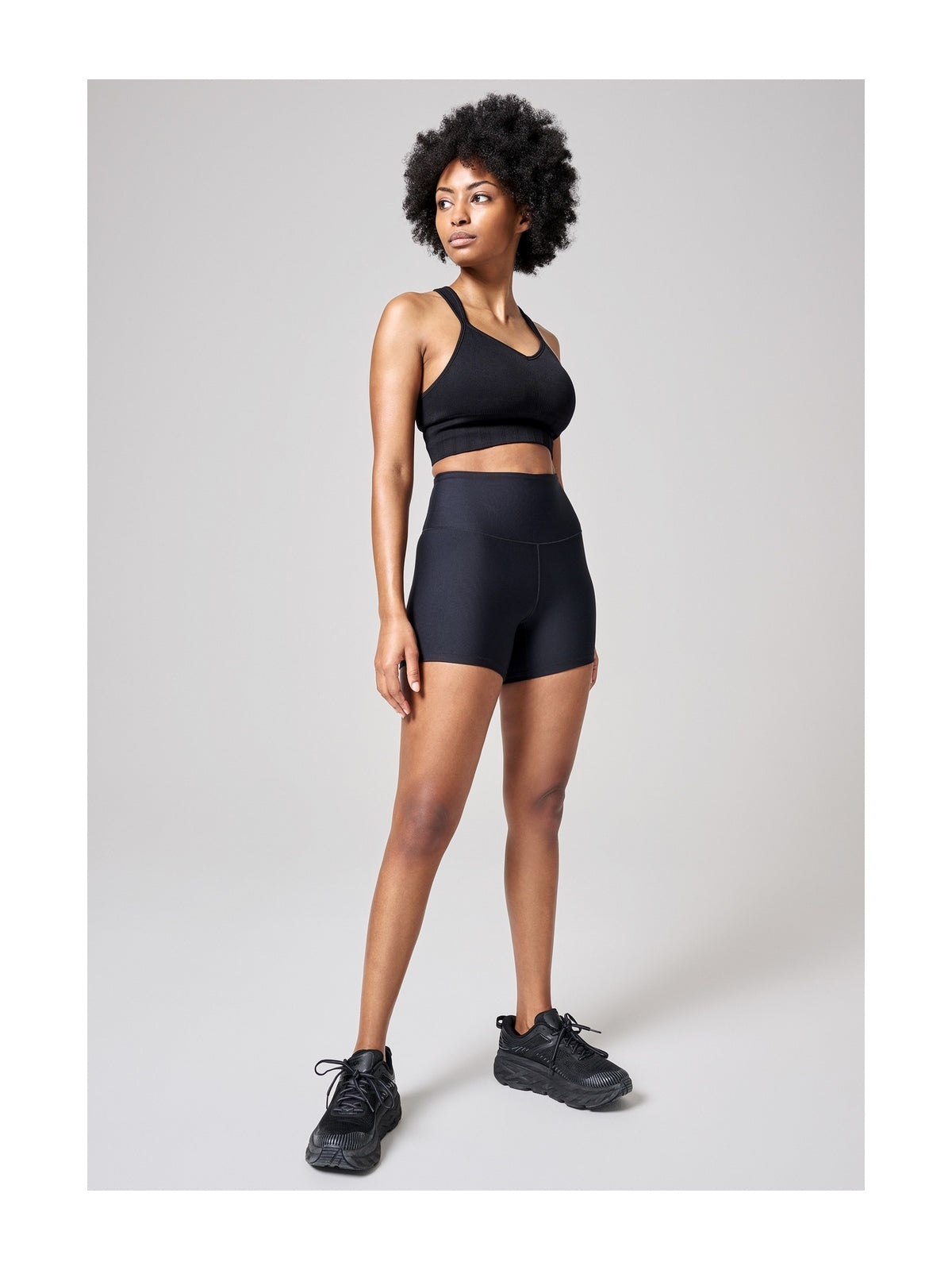 Bokserki sportowe CASALL Ultra High Waist Hot Pant czarny