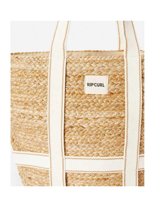 Torebka plażowa z juty RIP CURL Premium Surf Jute 45L Tote beżowy - TU - Torba - Adventure Sports
