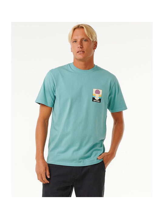 Koszulka RIP CURL Surf Revivial Peaking Tee niebieski - Adventure Sports
