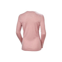 Koszulka damska HELLY HANSEN W Lifa Merino Midweight Crew kolor różowy
