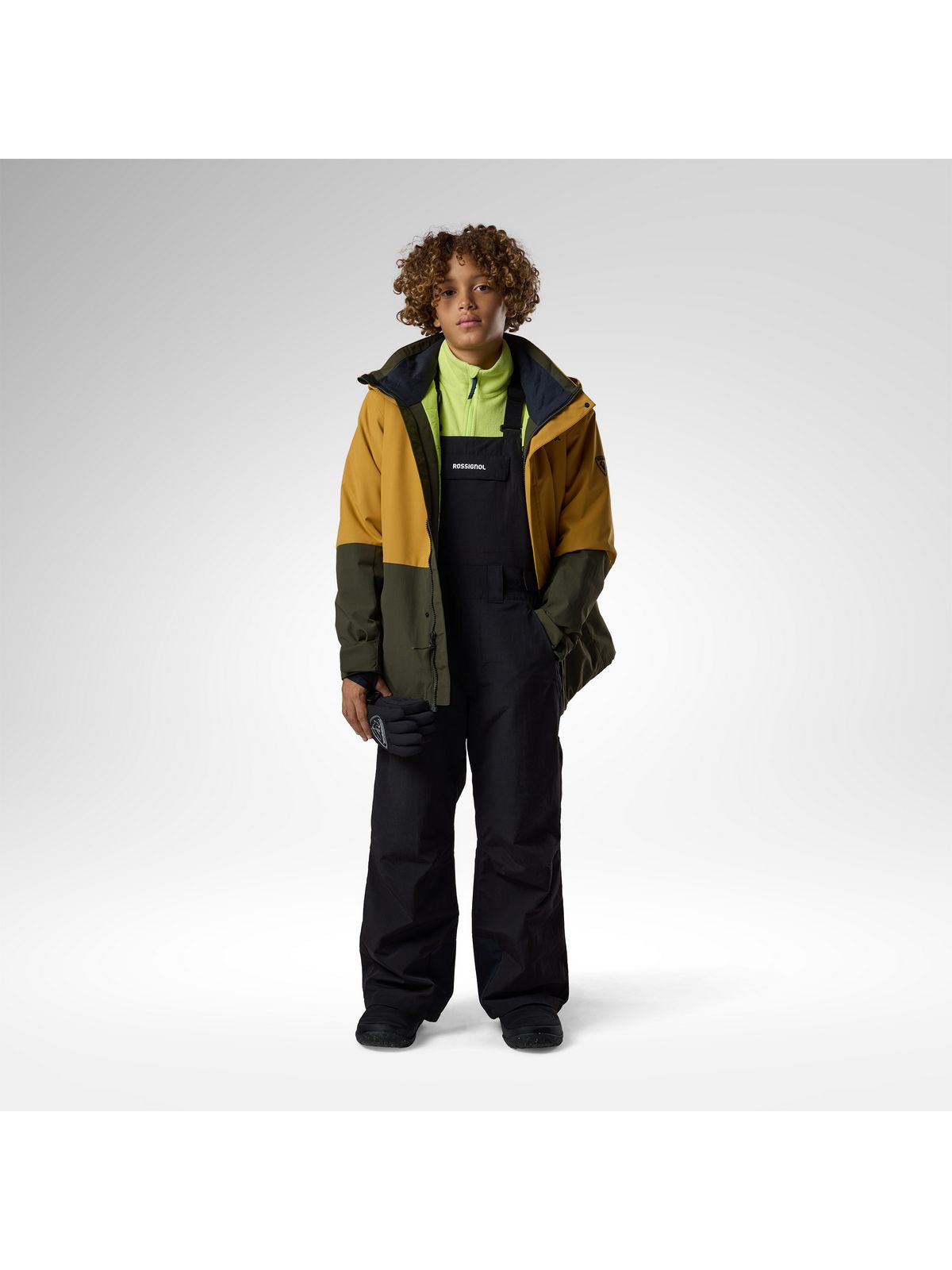 Spodnie narciarskie juniorskie ROSSIGNOL Jr Outerlimits Insulated Bib czarne