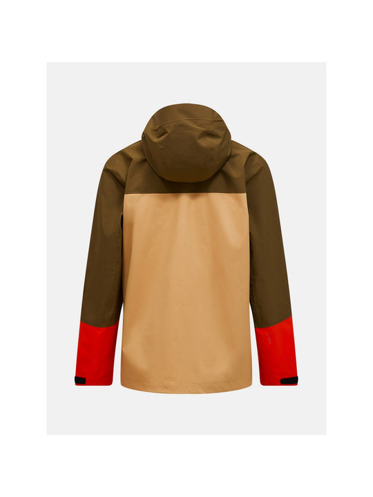 Kurtka PEAK PERFORMANCE Trail Hipe Shell Jacket Men brązowy
