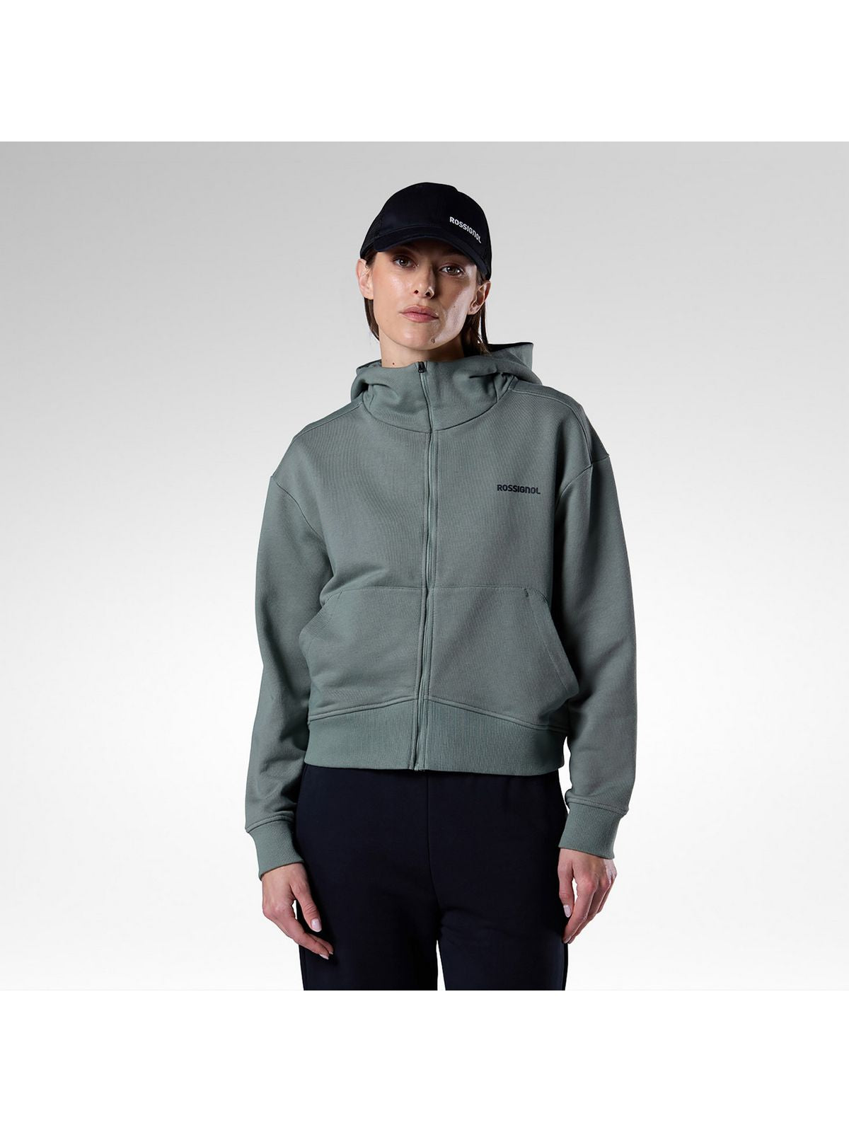 Bluza damska ROSSIGNOL W Logo Fzh zielona