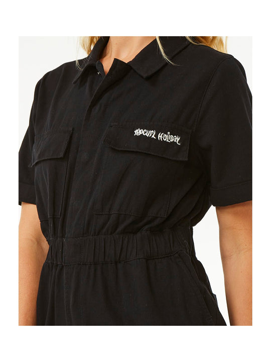 Kombinezon RIP CURL Holiday Boilersuit Coveralls czarny - Sukienka - Adventure Sports
