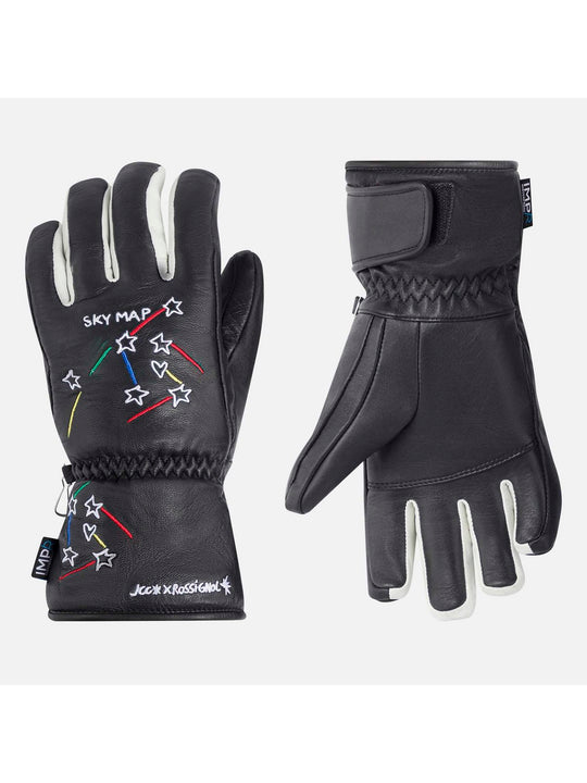 Rękawice damskie na narty Rossignol W Sublim Lth Impr G czarny - narciarskie - Adventure Sports
