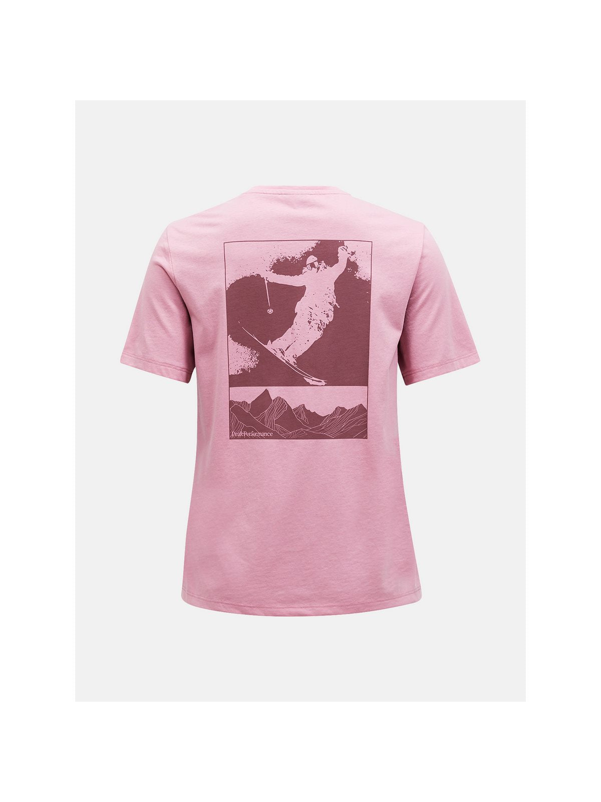 Koszulka Peak Performance W Explore Graphic Tee brązowy - Adventure Sports