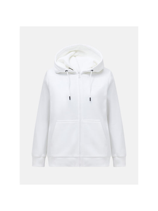 Bluza Peak Performance W Original Small Logo Zip biały - Adventure Sports
