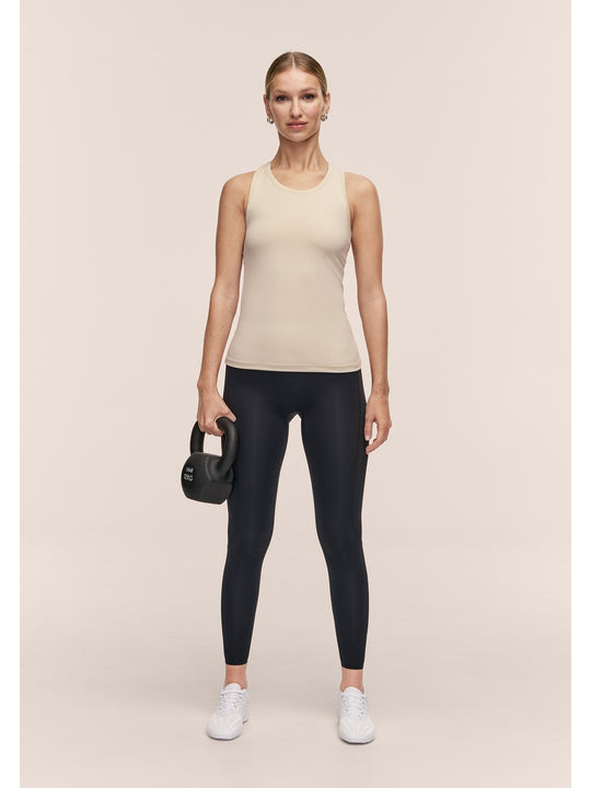 Koszulka damska CASALL Essential Racerback Tank kolor beżowy
