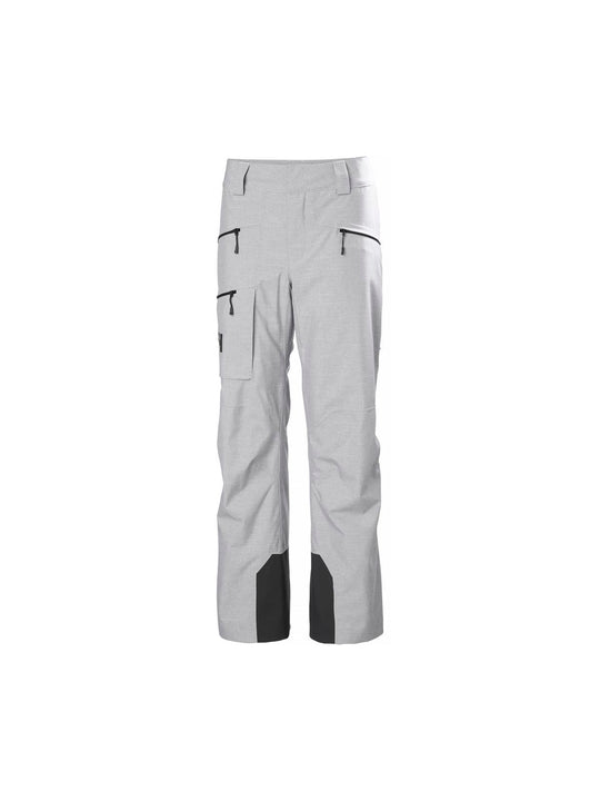 Spodnie narciarskie damskie HELLY HANSEN W POWDERQUEEN PANT szare
