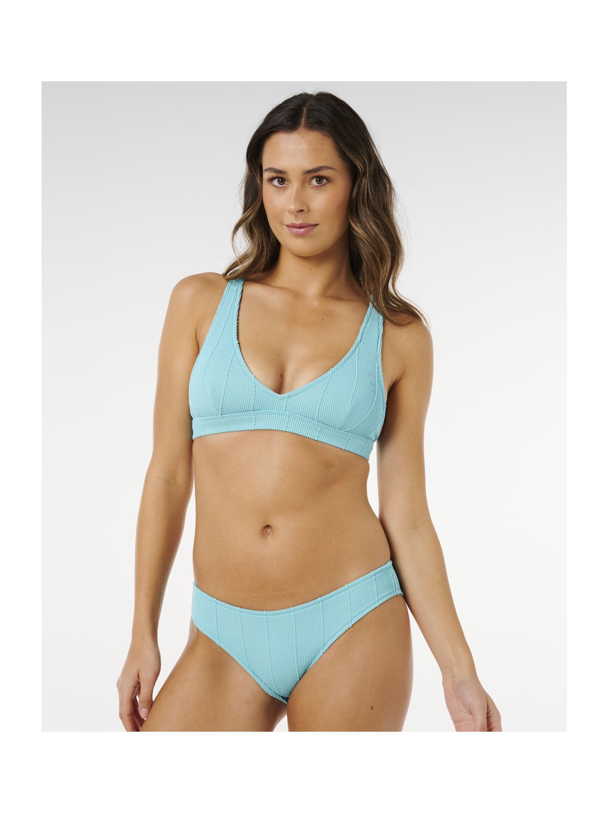 Góra bikini RIP CURL Vibe Surf Multi Fit V Neck niebieska