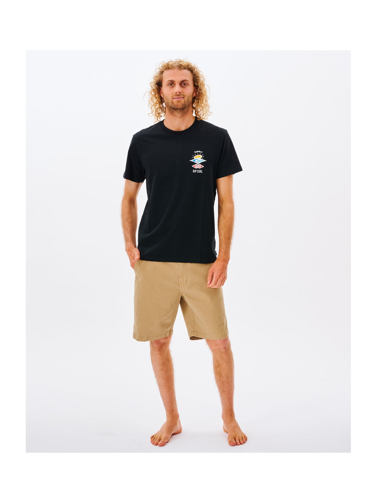 Koszulka RIP CURL Search Icon Tee czarny
