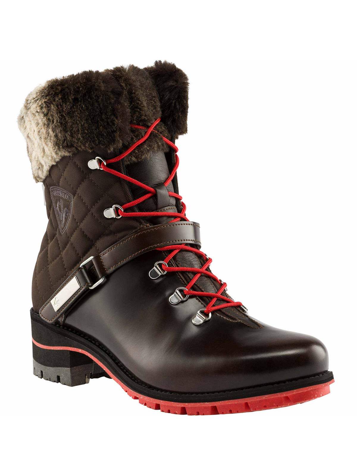 Buty zimowe Rossignol damskie W 1907 Megeve brązowe - sportowe - Adventure Sports