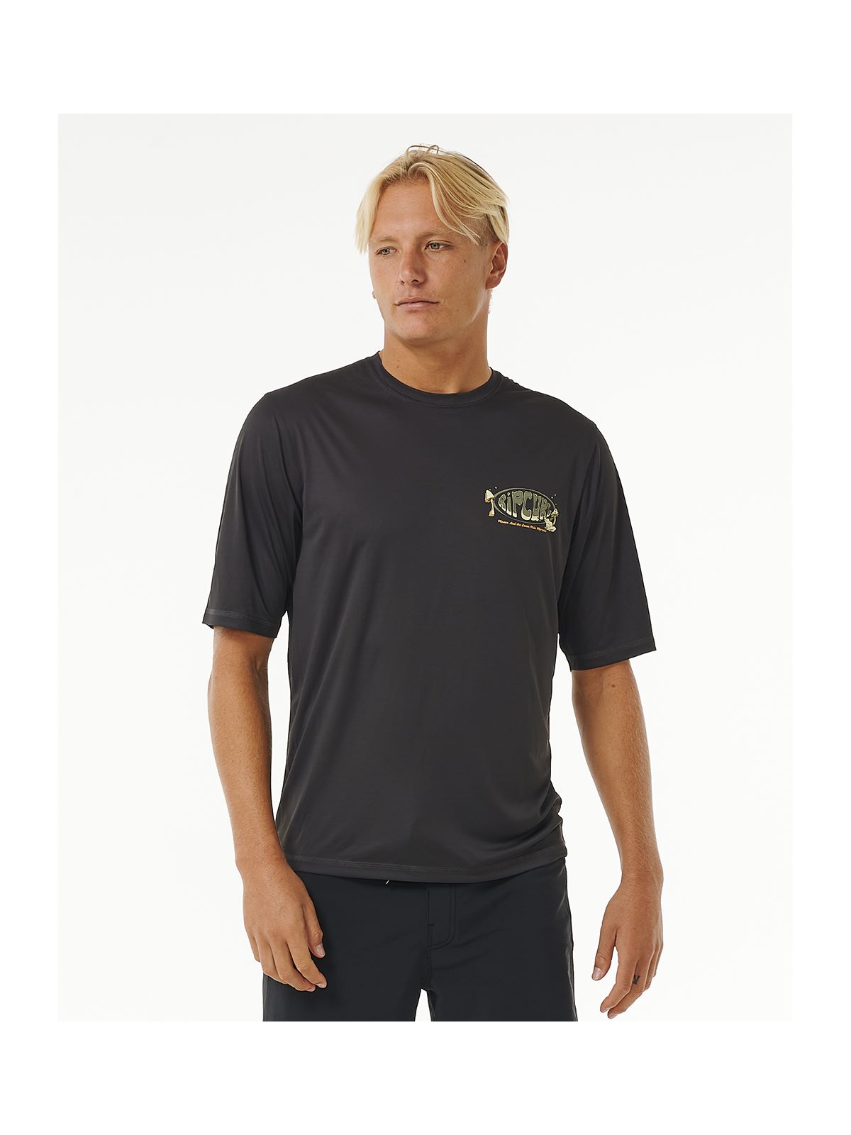 Lycra RIP CURL Mason Pipe Surflite Upf S/S czarny - Adventure Sports