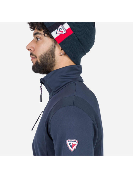 Bluza narciarska męska Rossignol Diretta Fleece Fz granatowa - Adventure Sports

