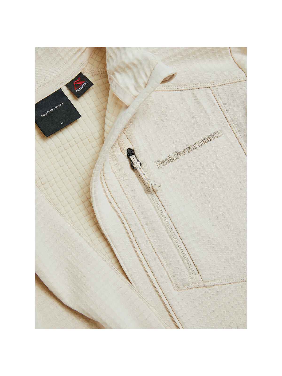 Bluza Peak Performance W Trail Polartec Half Zip beżowy - Adventure Sports