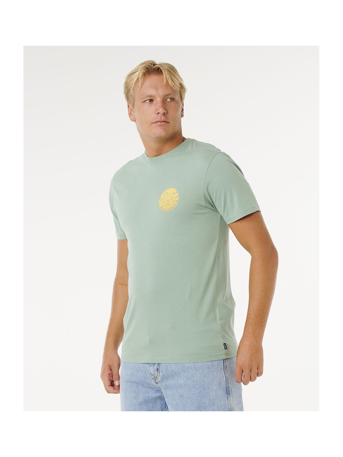 Koszulka męska RIP CURL Wettie Passage Icon Tee zielona